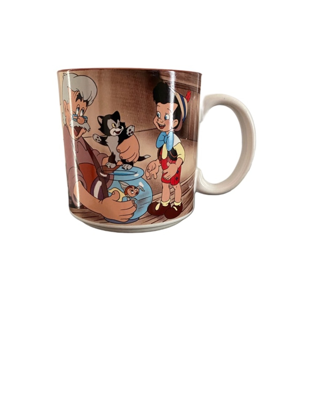 Disney Pinocchio Ceramic Coffee Mug for coffee, tea, or milk and cookies